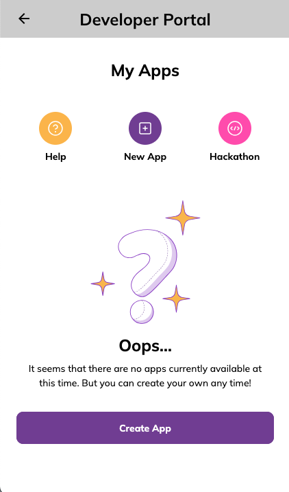 Pi Developer Portal main page